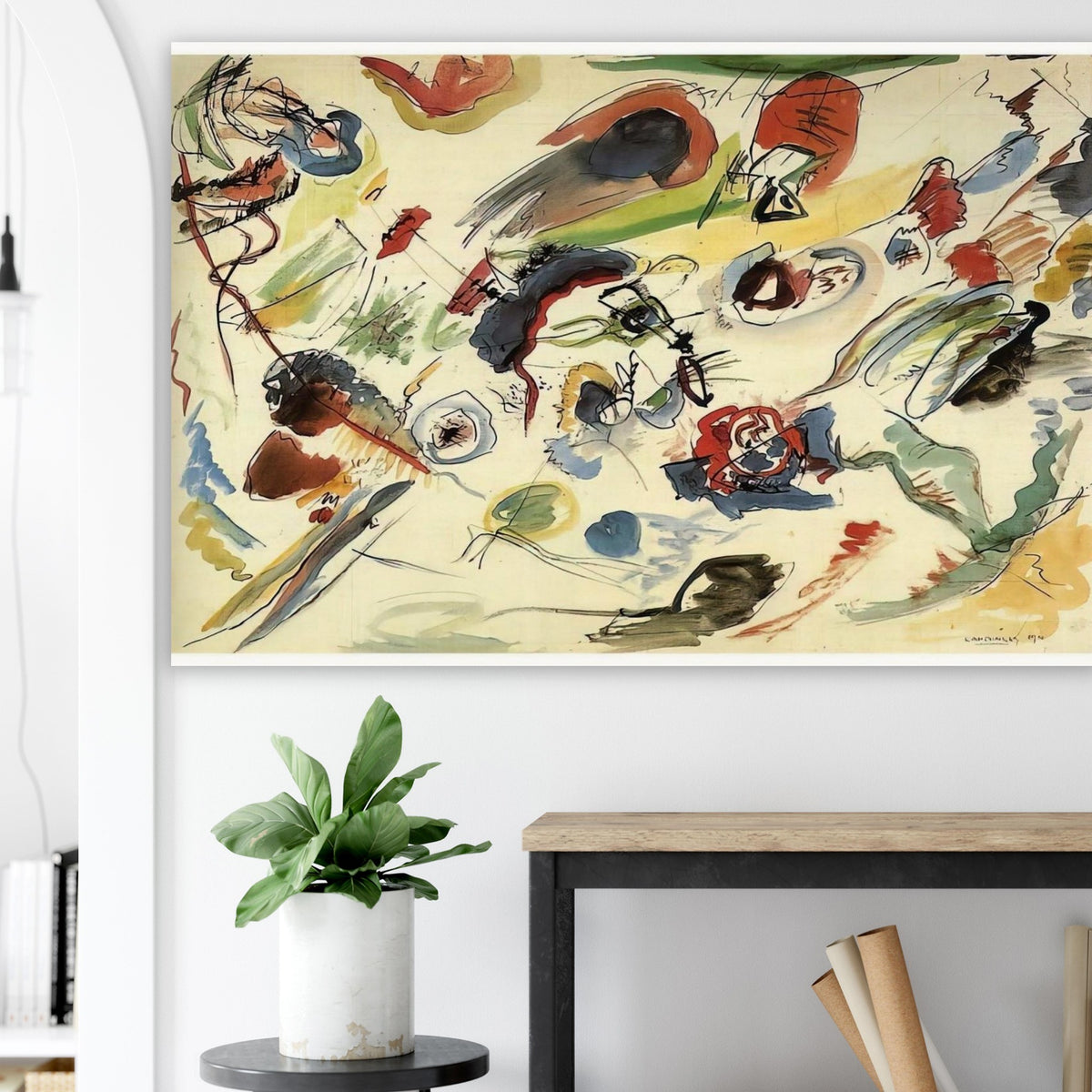 UNTITLED FIRST ABSTRACT WATERCOLOR 1910 Poster | Wassily Kandinsky Poster | Wassily Kandinsky Shop