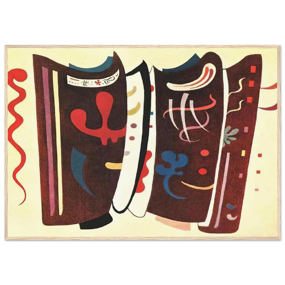 BROWN WITH SUPPLEMENT 1935 Framed Poster | Wassily Kandinsky Framed Prints Wall Art | Wassily Kandinsky Shop