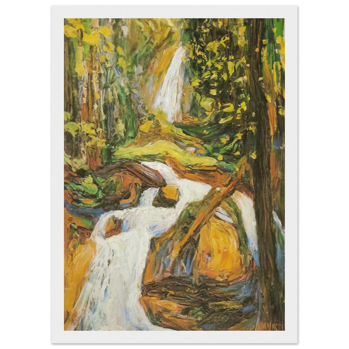 KOCHEL WATERFALL I Framed Poster | Wassily Kandinsky Framed Prints Wall Art | Wassily Kandinsky Shop