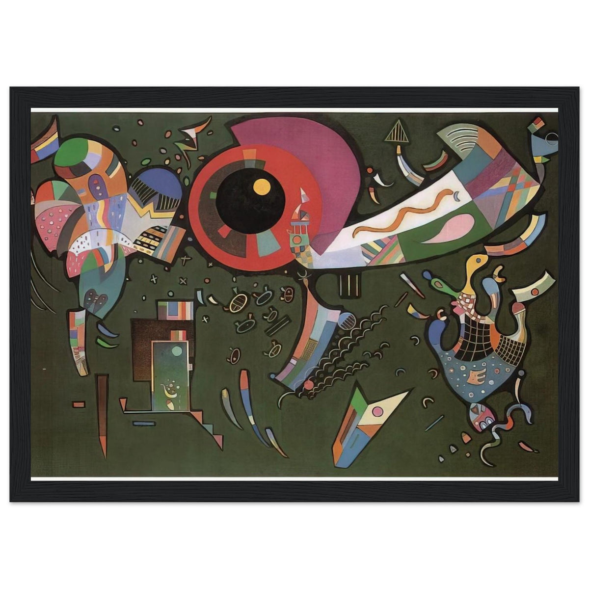 AROUND THE CIRCLE 1940 Framed Poster | Wassily Kandinsky Framed Prints Wall Art | Wassily Kandinsky Shop