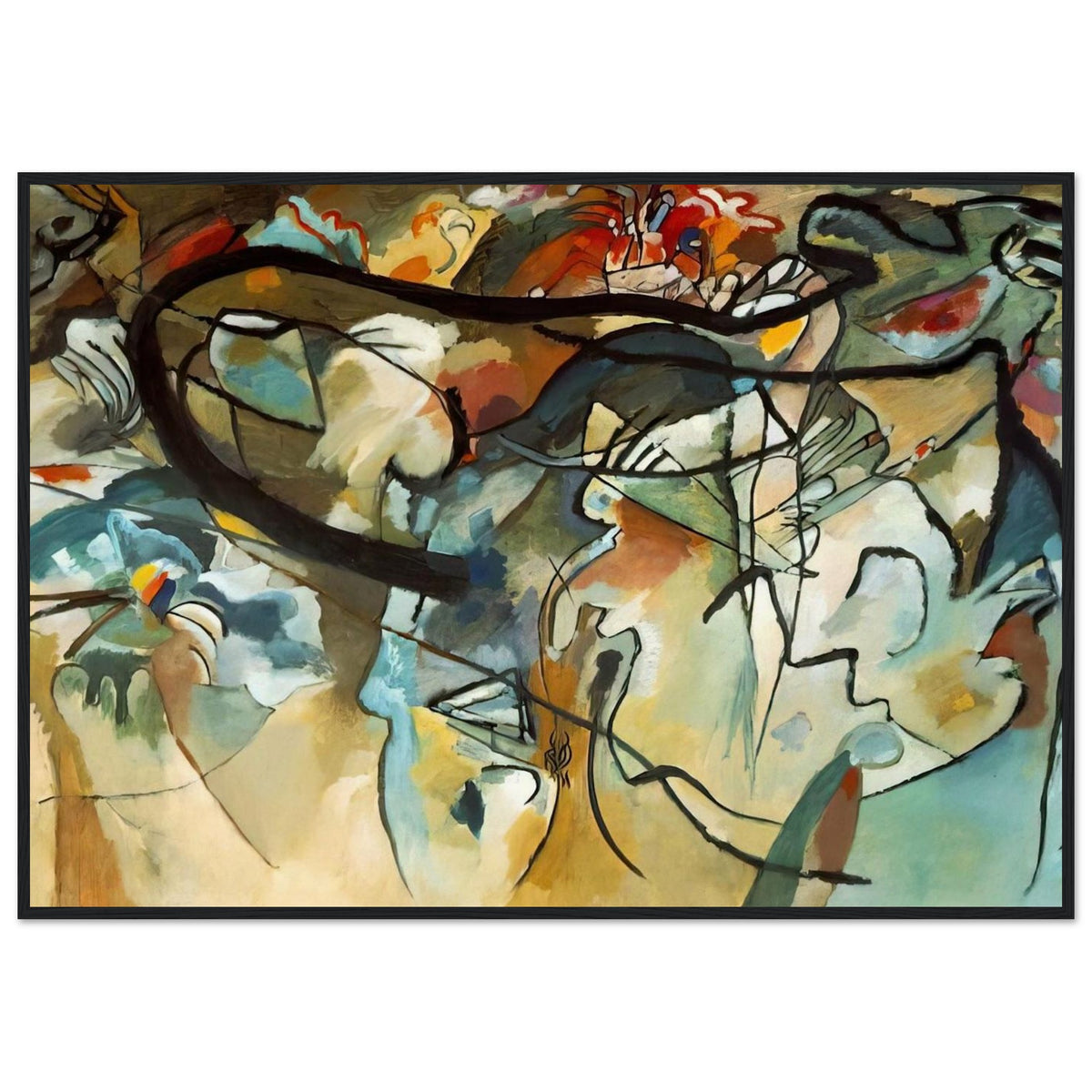 COMPOSITION V 1911 Framed Poster | Wassily Kandinsky Framed Prints Wall Art | Wassily Kandinsky Shop