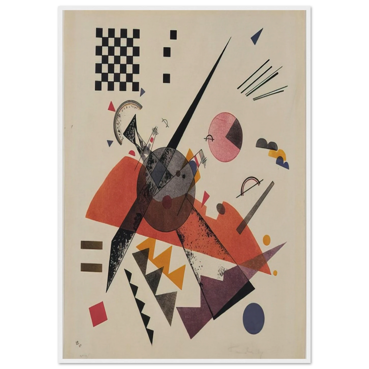 ORANGE 1923 Framed Poster | Wassily Kandinsky Framed Prints Wall Art | Wassily Kandinsky Shop