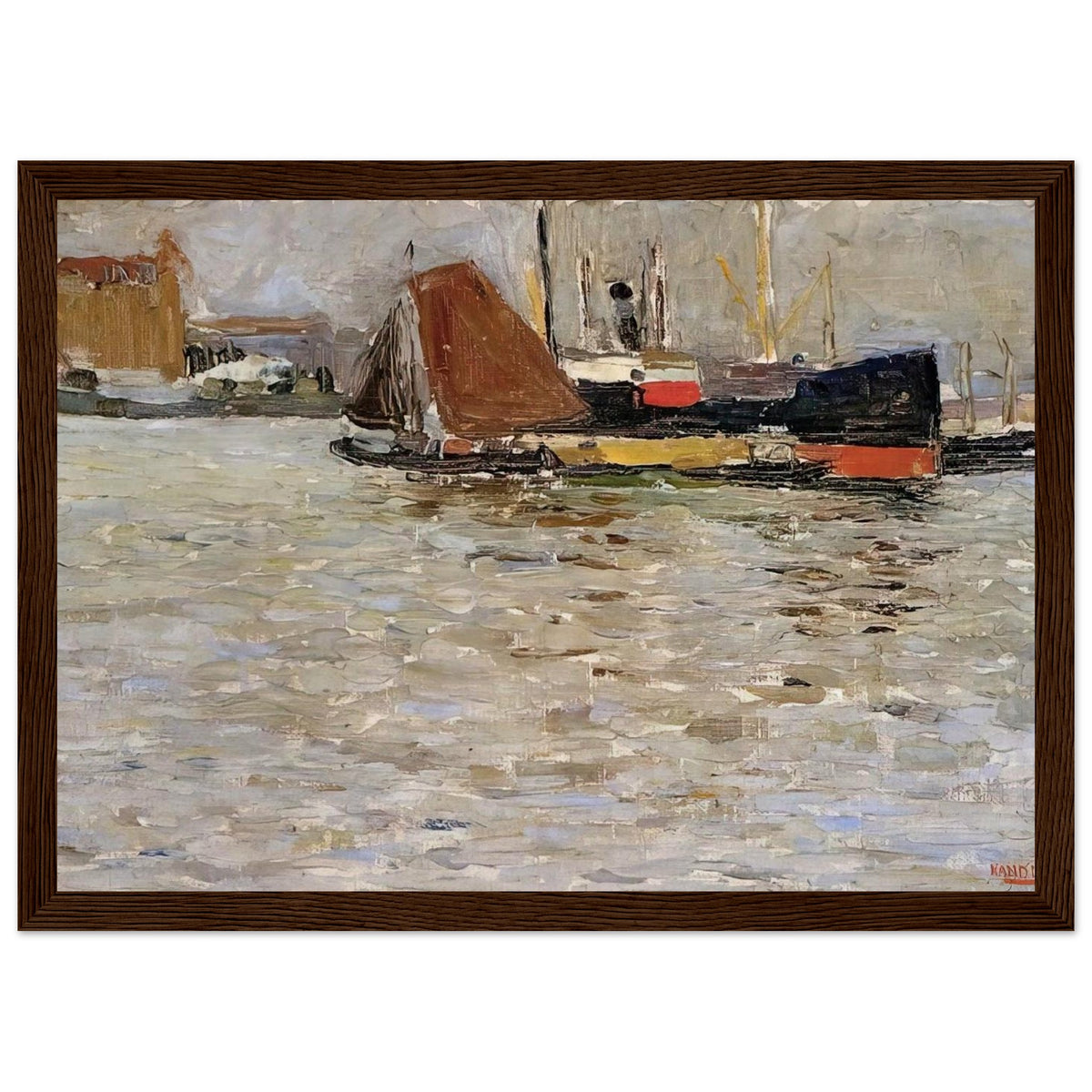 ROTTERDAM SUN 1906 Framed Poster | Wassily Kandinsky Framed Prints Wall Art | Wassily Kandinsky Shop