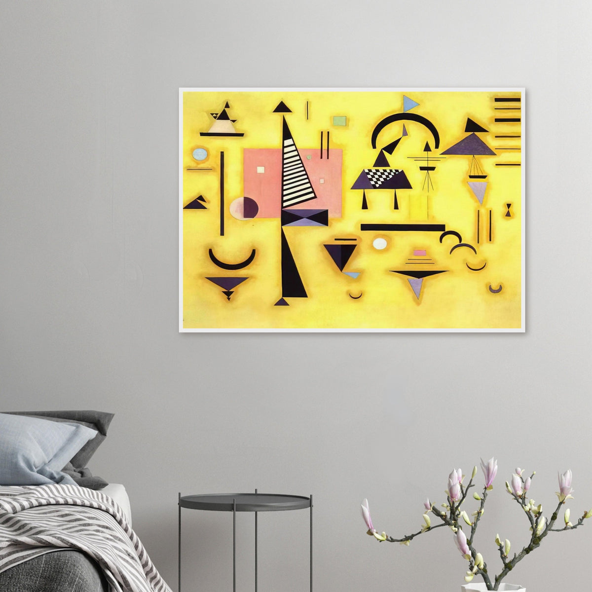 DECISIVE PINK 1932 Framed Poster | Wassily Kandinsky Framed Prints Wall Art | Wassily Kandinsky Shop