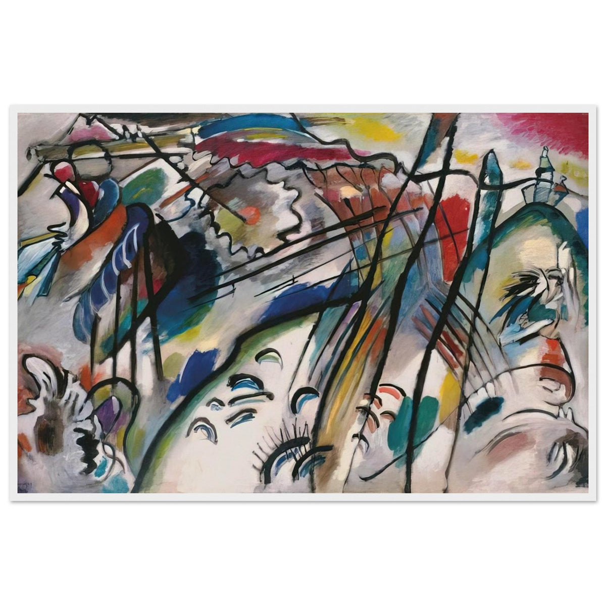 IMPROVISATION 28 SECOND VERSION 1912 Framed Poster | Wassily Kandinsky Framed Prints Wall Art | Wassily Kandinsky Shop