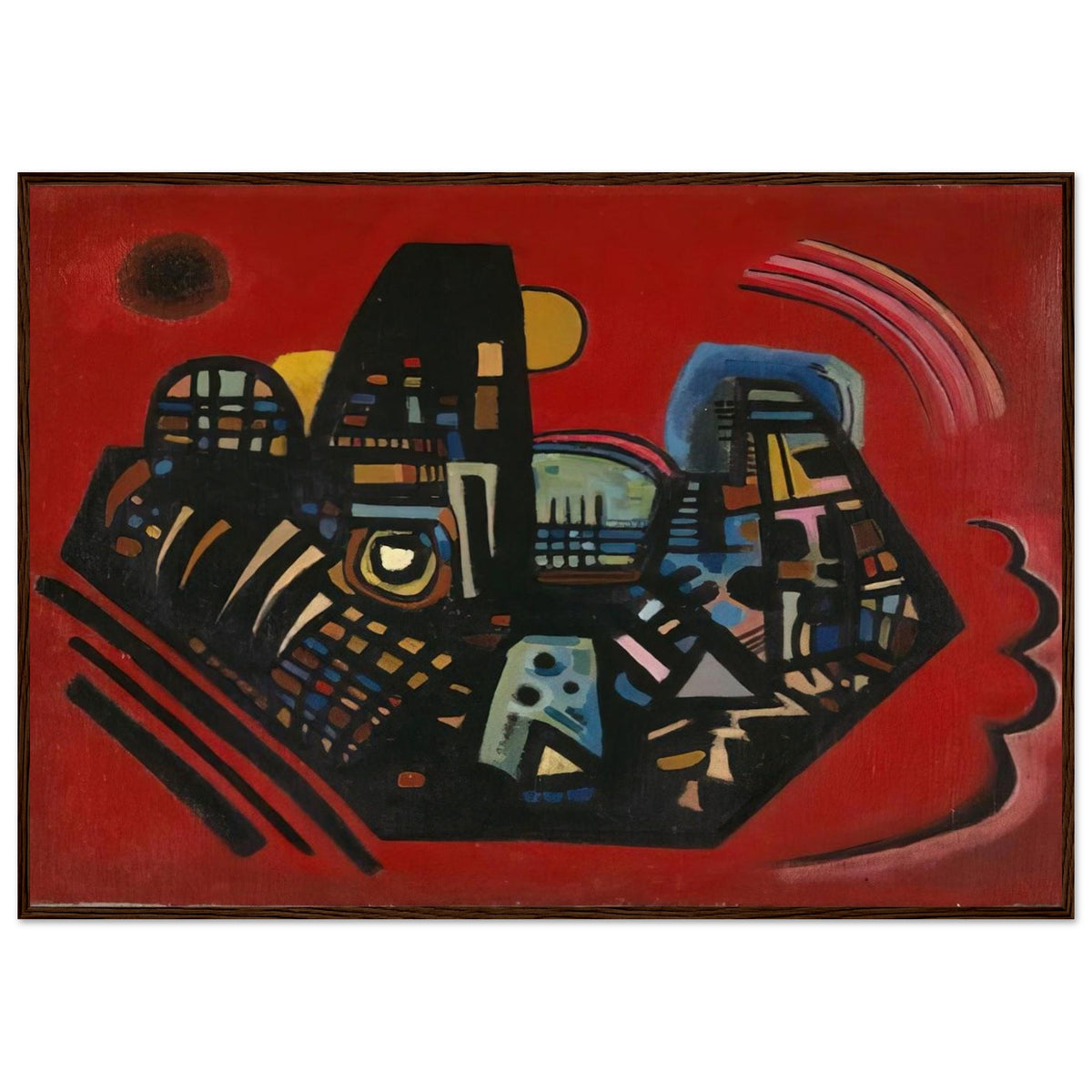 BLACK RED 1928 Framed Poster | Wassily Kandinsky Framed Prints Wall Art | Wassily Kandinsky Shop