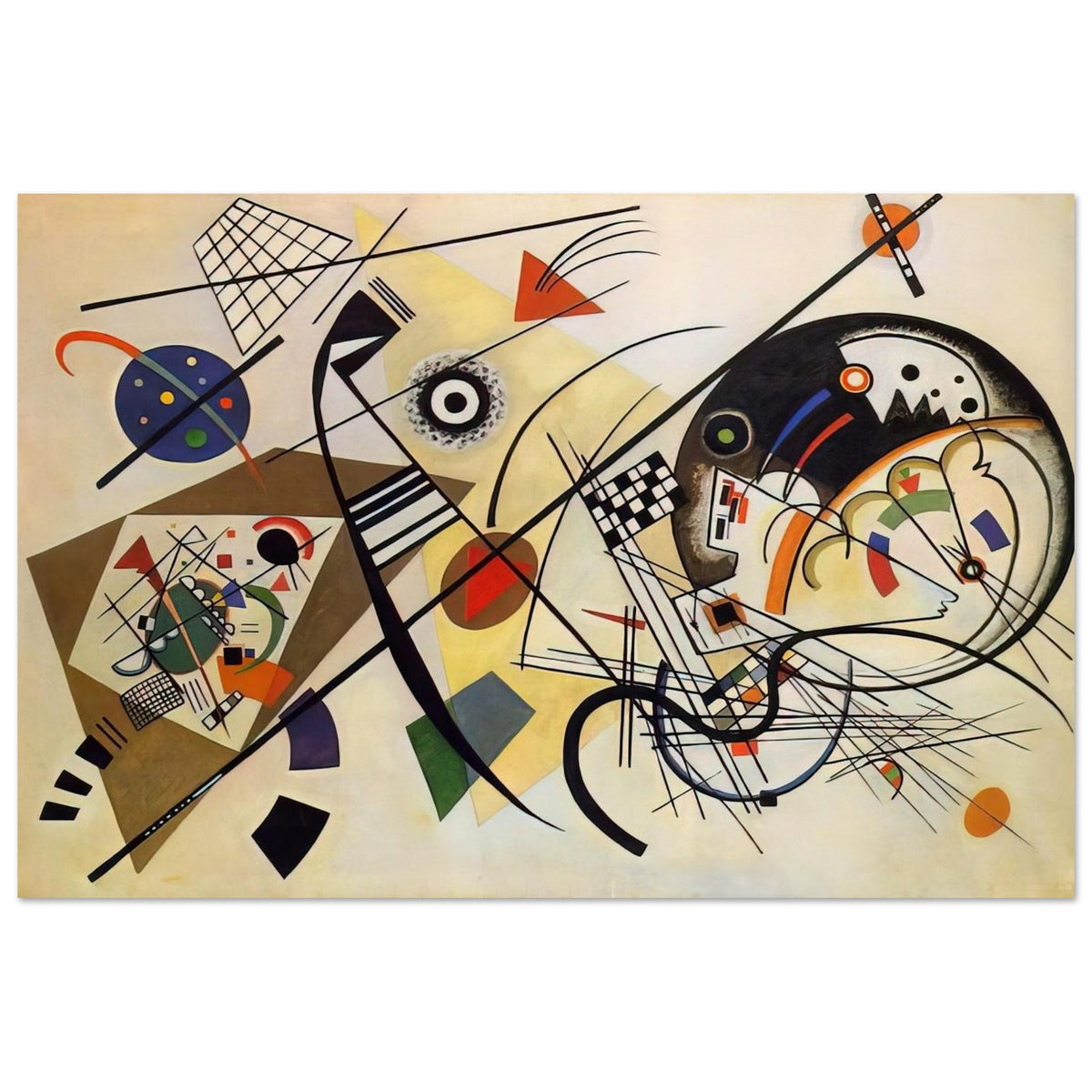 TRANSVERSE LINE 1923 Poster | Wassily Kandinsky Poster | Wassily Kandinsky Shop