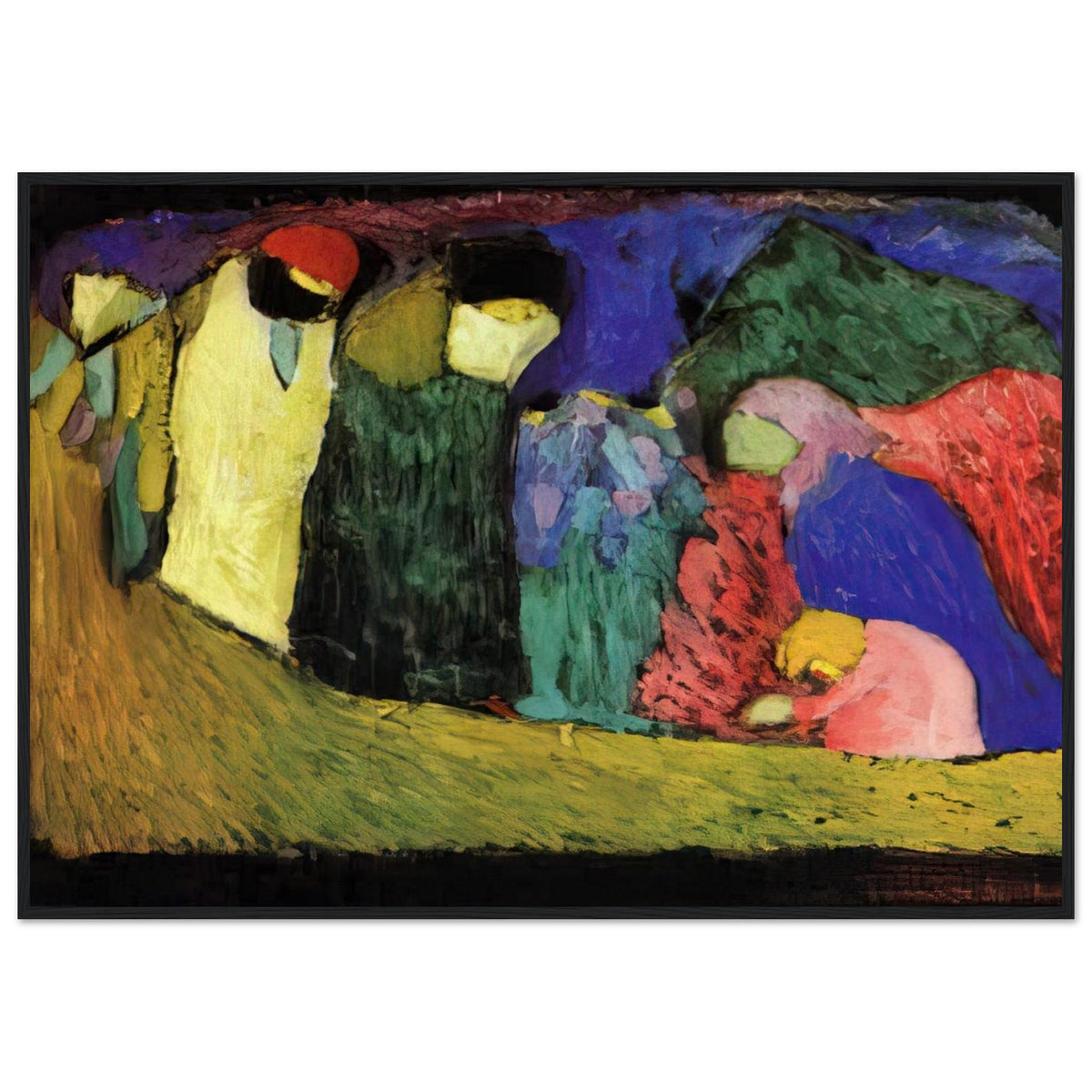 ENCOUNTER 1908 Framed Poster | Wassily Kandinsky Framed Prints Wall Art | Wassily Kandinsky Shop