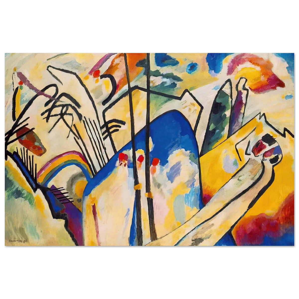 COMPOSITION IV 1911 Poster | Wassily Kandinsky Poster | Wassily Kandinsky Shop