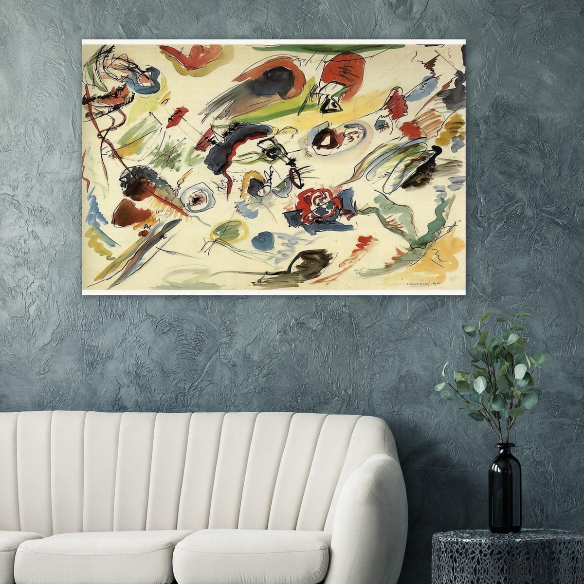 UNTITLED FIRST ABSTRACT WATERCOLOR 1910 Poster | Wassily Kandinsky Poster | Wassily Kandinsky Shop