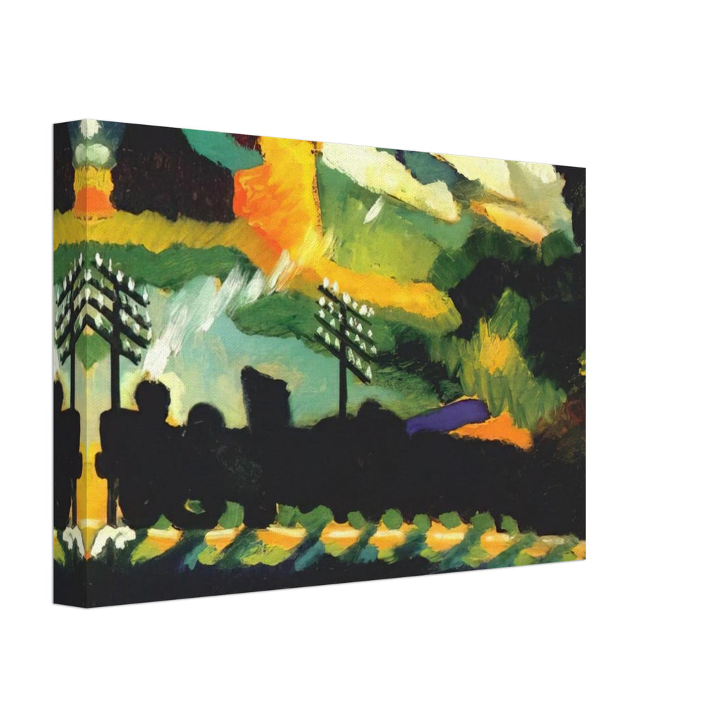 MURNAU VIEW WITH RAILWAY AND CASTLE 1909 Canvas | Wassily Kandinsky Canvas | Wassily Kandinsky Shop