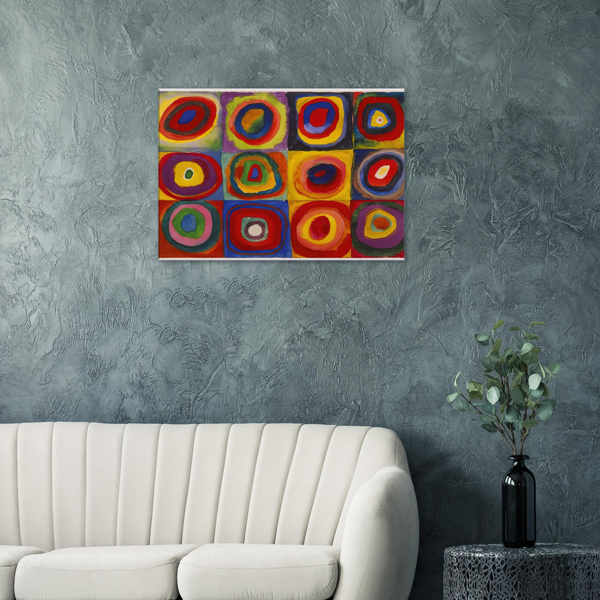 COLOR STUDY SQUARES WITH CONCENTRIC CIRCLES 1913 Canvas | Wassily Kandinsky Canvas | Wassily Kandinsky Shop