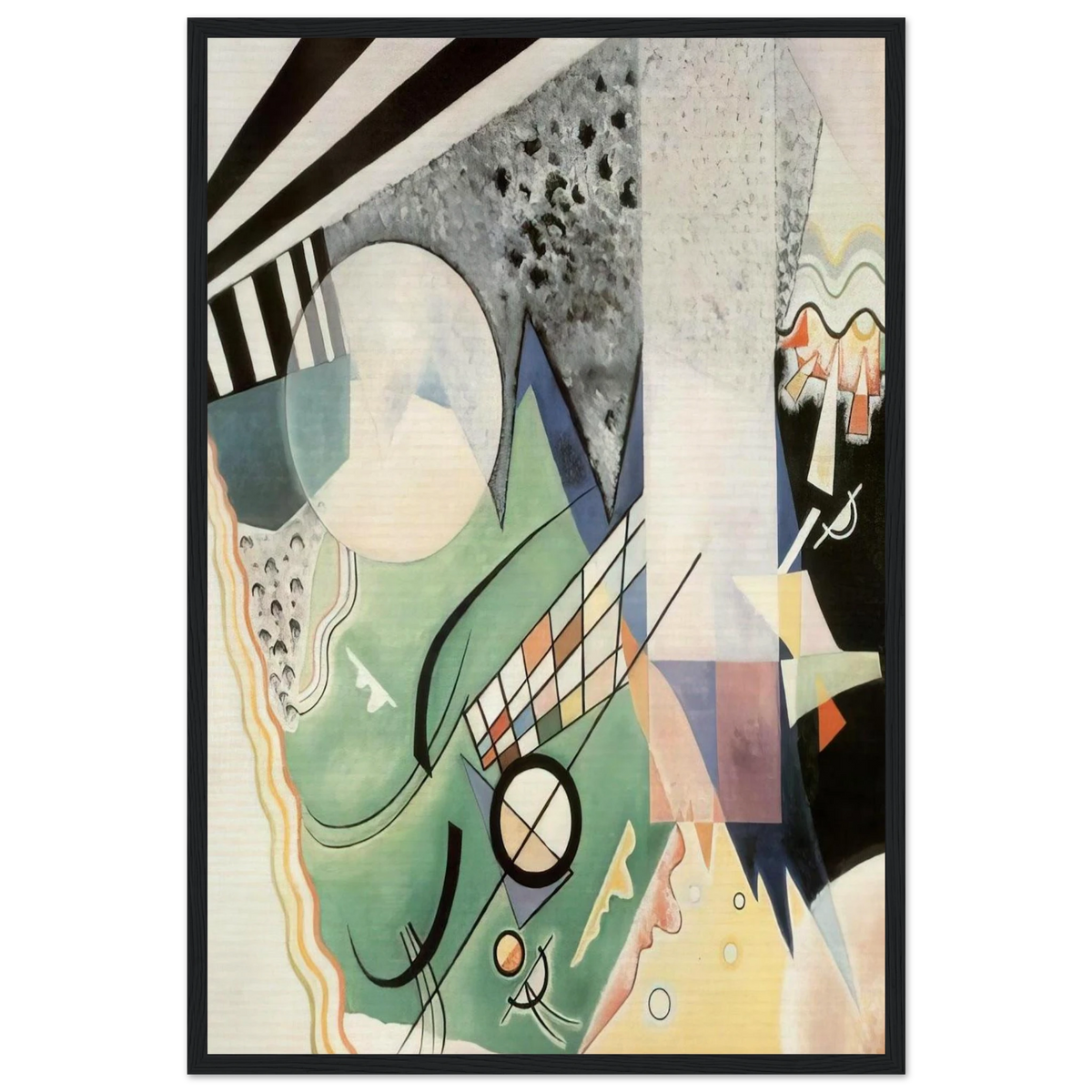 GREEN COMPOSITION 1923 Framed Poster | Wassily Kandinsky Framed Prints Wall Art | Wassily Kandinsky Shop