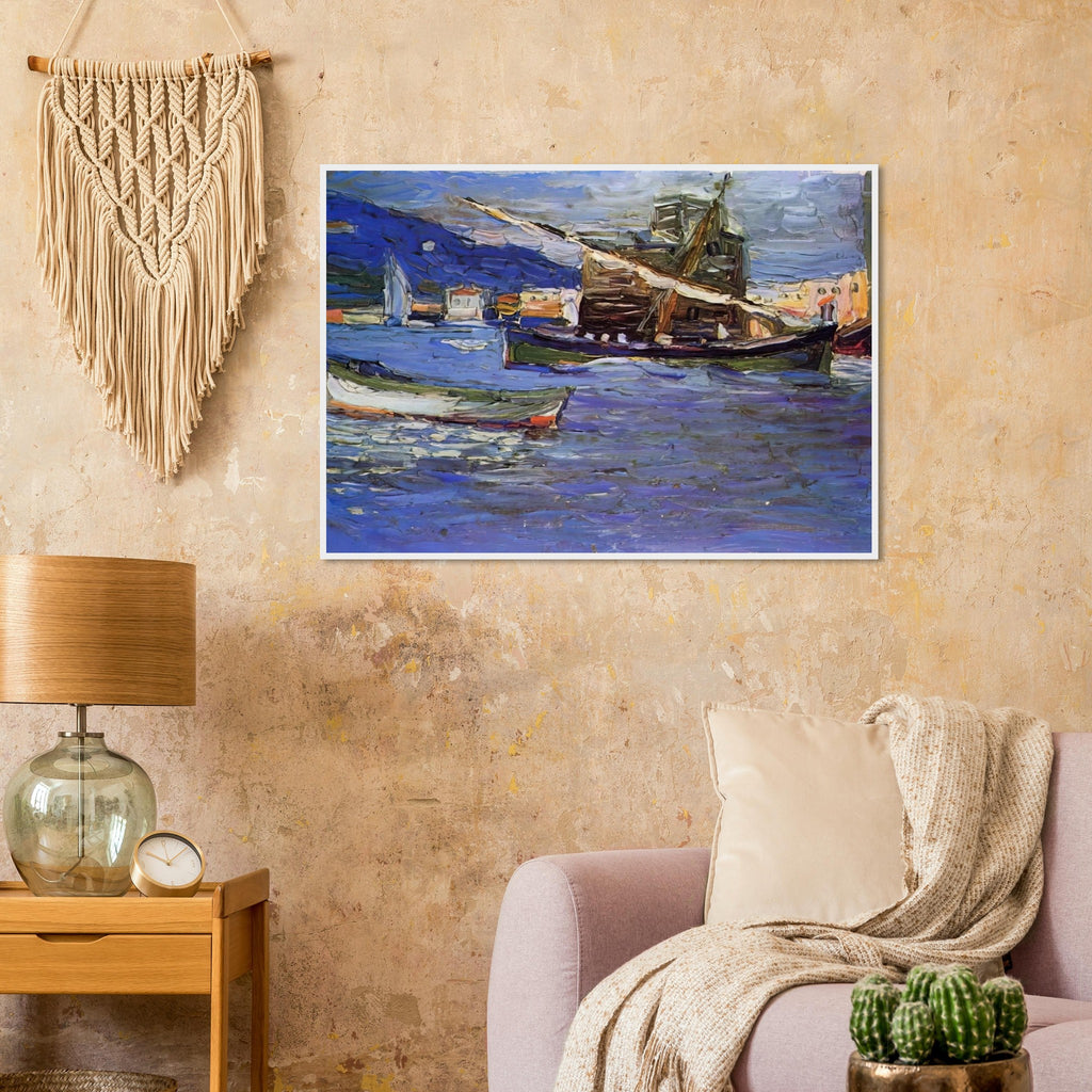 RAPALLO GRAUER DAY 1905 Framed Poster | Wassily Kandinsky Framed Prints Wall Art | Wassily Kandinsky Shop