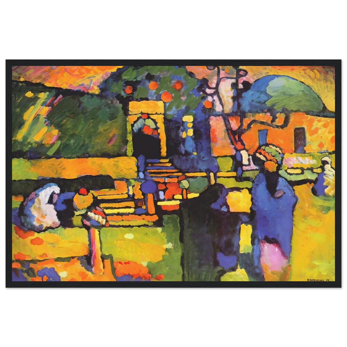 ARABS I CEMETERY 1909 Framed Poster | Wassily Kandinsky Framed Prints Wall Art | Wassily Kandinsky Shop