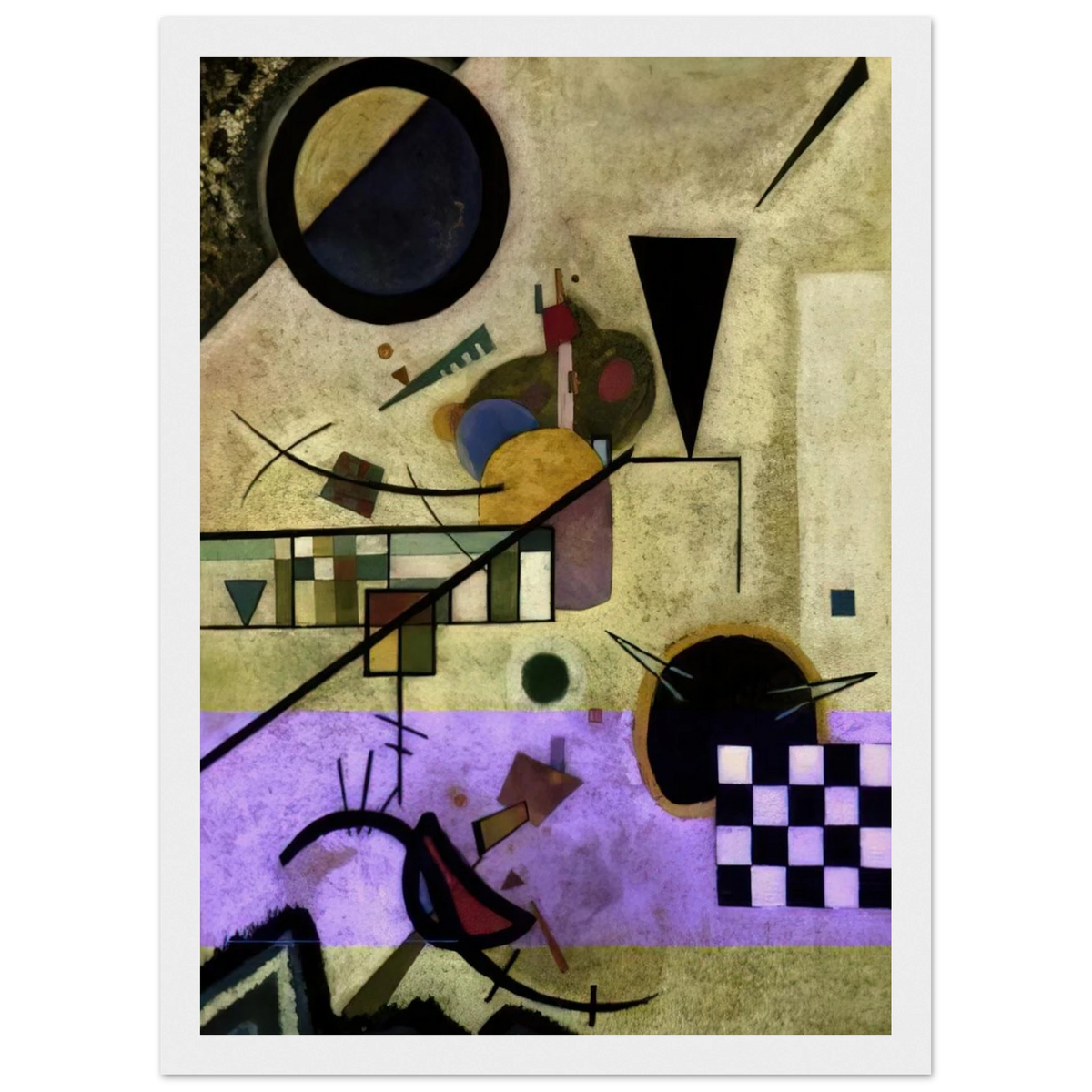 CONTRASTING SOUNDS 1924 Framed Poster | Wassily Kandinsky Framed Prints Wall Art | Wassily Kandinsky Shop