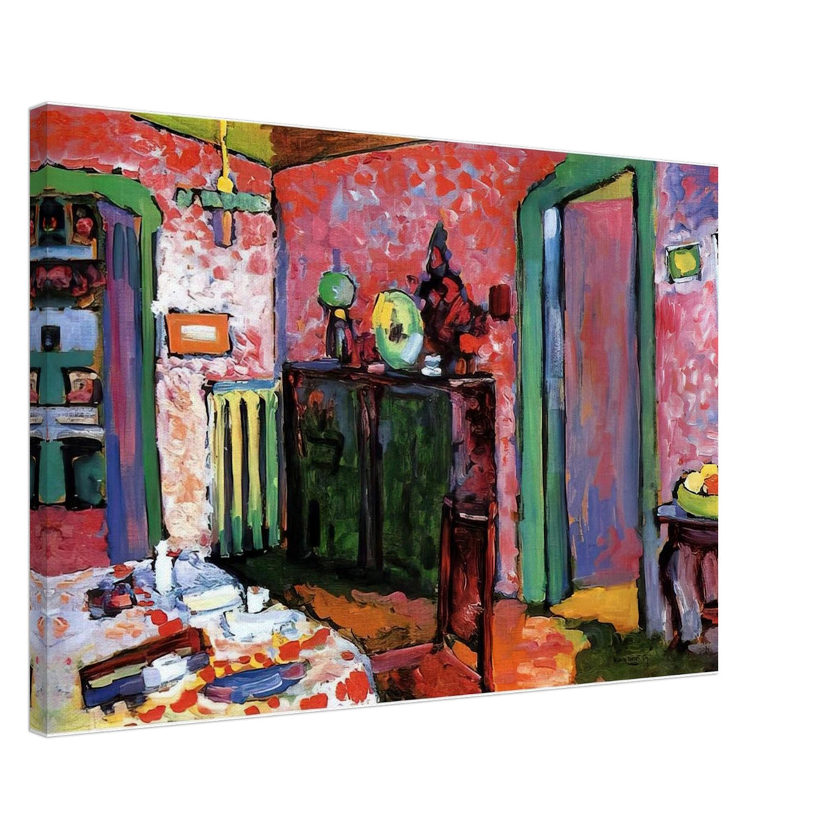 INTERIOR MY DINING ROOM 1909 Canvas | Wassily Kandinsky Canvas | Wassily Kandinsky Shop