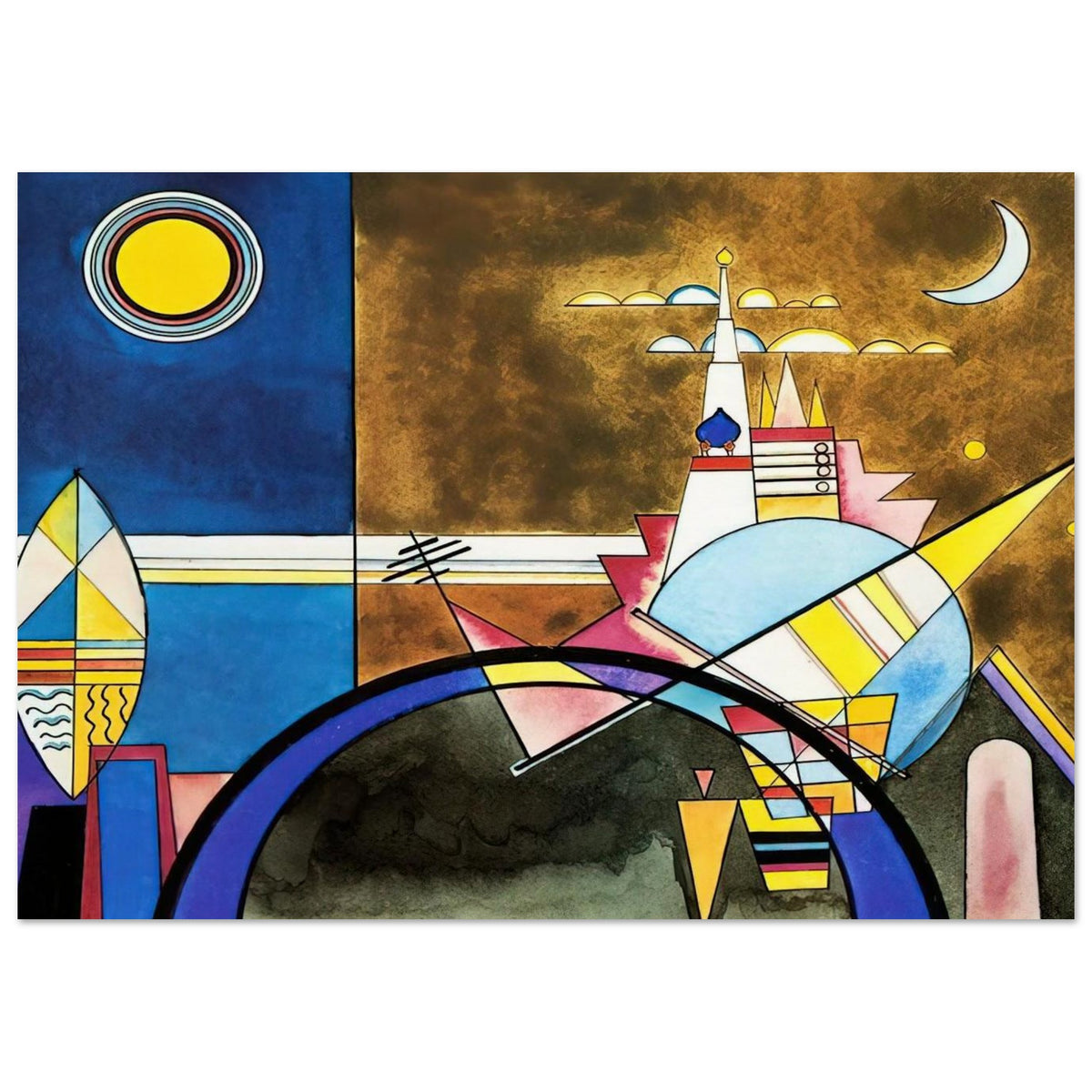 PICTURE XVI THE GREAT GATE OF KIEV STAGE SET FOR MUSSORGSKY S PICTURES AT AN EXHIBITION IN 1928 Poster | Wassily Kandinsky Poster | Wassily Kandinsky Shop