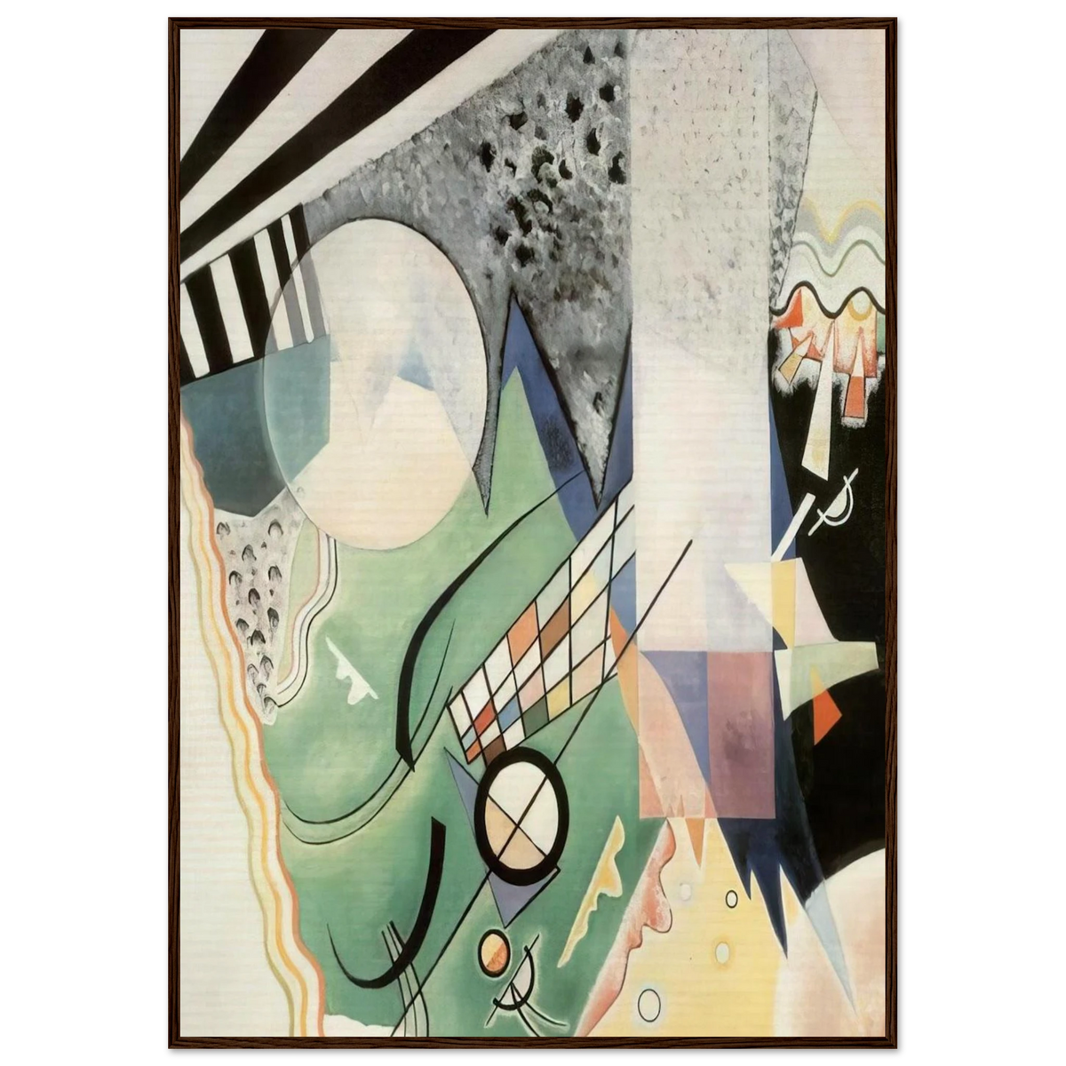 GREEN COMPOSITION 1923 Framed Poster | Wassily Kandinsky Framed Prints Wall Art | Wassily Kandinsky Shop