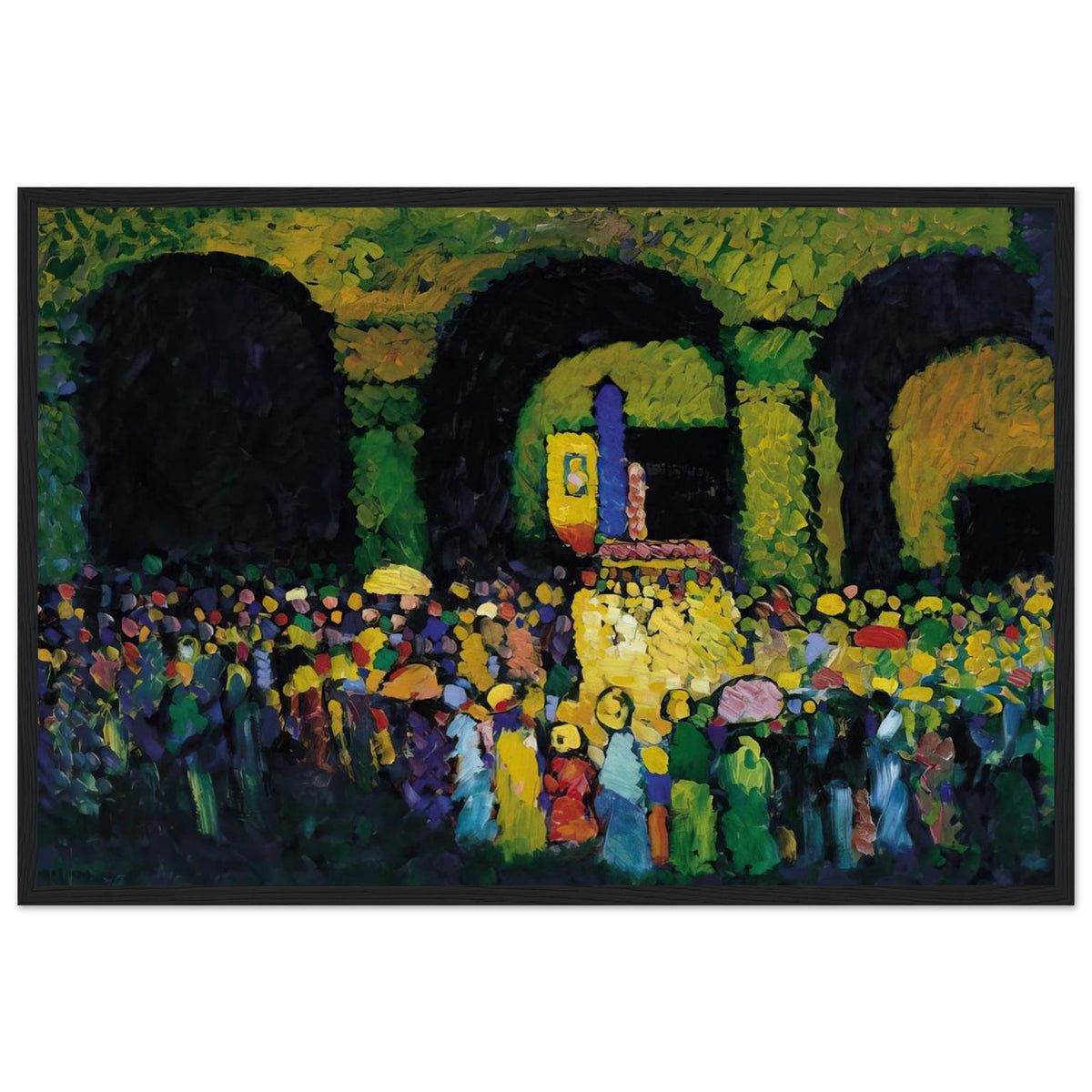 THE LUDWIGSKIRCHE IN MUNICH 1908 Framed Poster | Wassily Kandinsky Framed Prints Wall Art | Wassily Kandinsky Shop