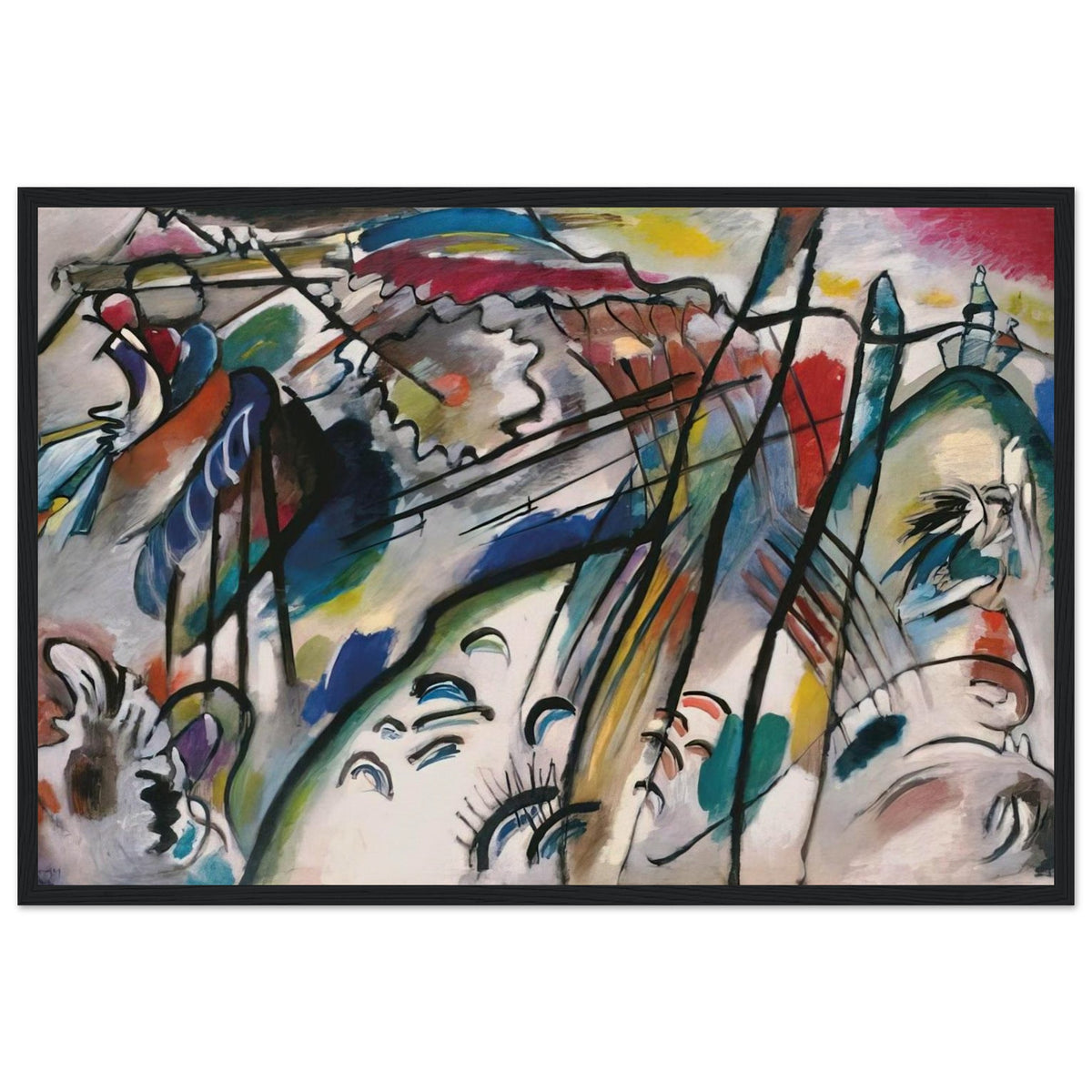 IMPROVISATION 28 SECOND VERSION 1912 Framed Poster | Wassily Kandinsky Framed Prints Wall Art | Wassily Kandinsky Shop