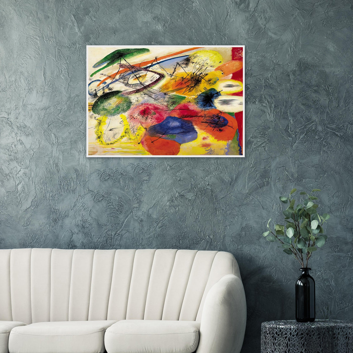 BLACK STROKES I 1913 Framed Poster | Wassily Kandinsky Framed Prints Wall Art | Wassily Kandinsky Shop