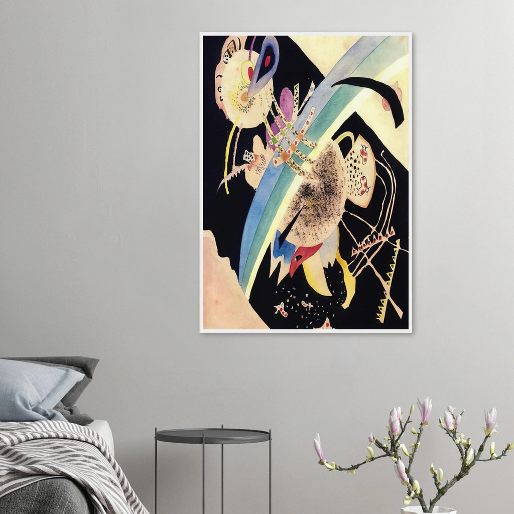 STUDY FOR CIRCLES ON BLACK 1921 Framed Poster | Wassily Kandinsky Framed Prints Wall Art | Wassily Kandinsky Shop