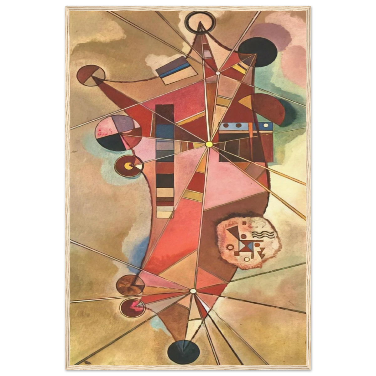 FIXED POINTS Framed Poster | Wassily Kandinsky Framed Prints Wall Art | Wassily Kandinsky Shop