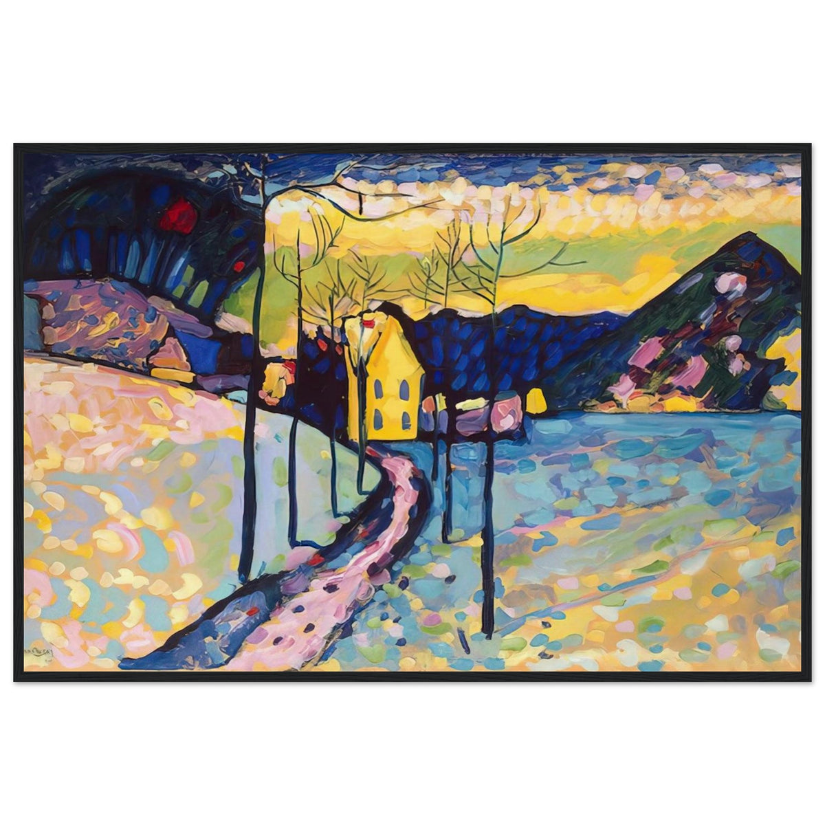 WINTER LANDSCAPE 1909 Framed Poster | Wassily Kandinsky Framed Prints Wall Art | Wassily Kandinsky Shop