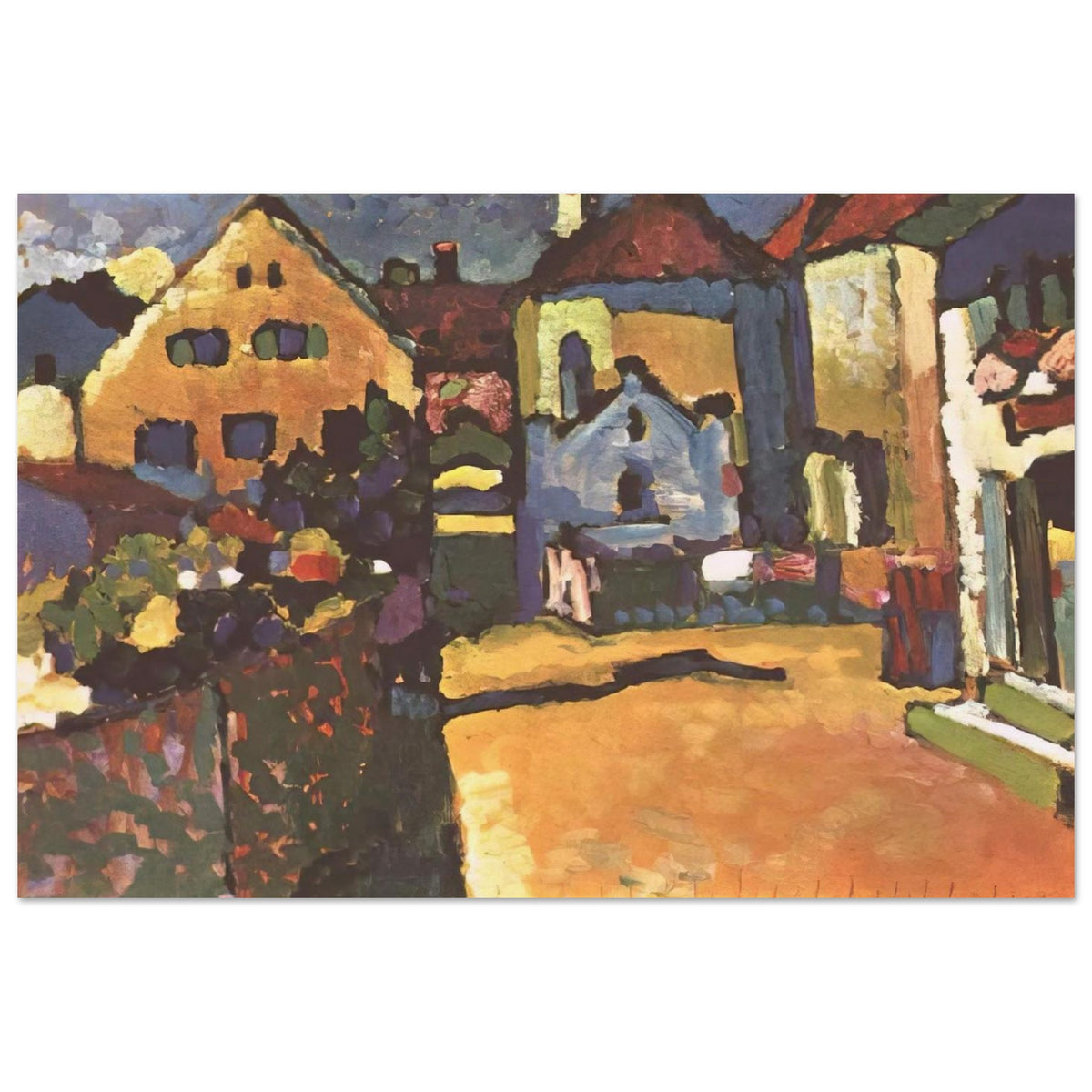 GRUNGASSE IN MURNAU 1909 Poster | Wassily Kandinsky Poster | Wassily Kandinsky Shop
