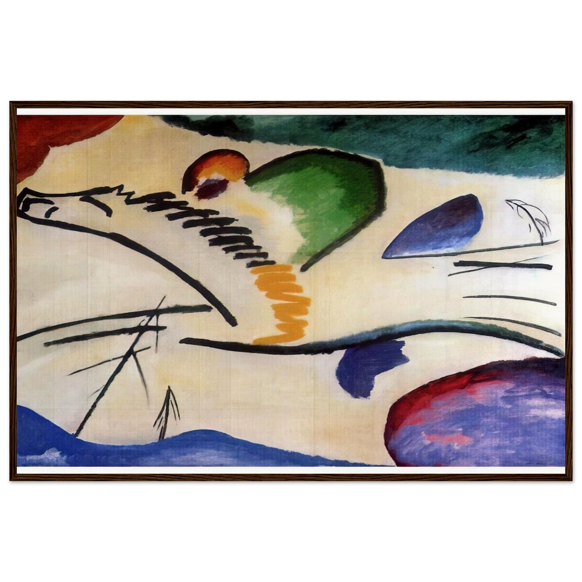 LYRICAL LYRICS 1911 Framed Poster | Wassily Kandinsky Framed Prints Wall Art | Wassily Kandinsky Shop
