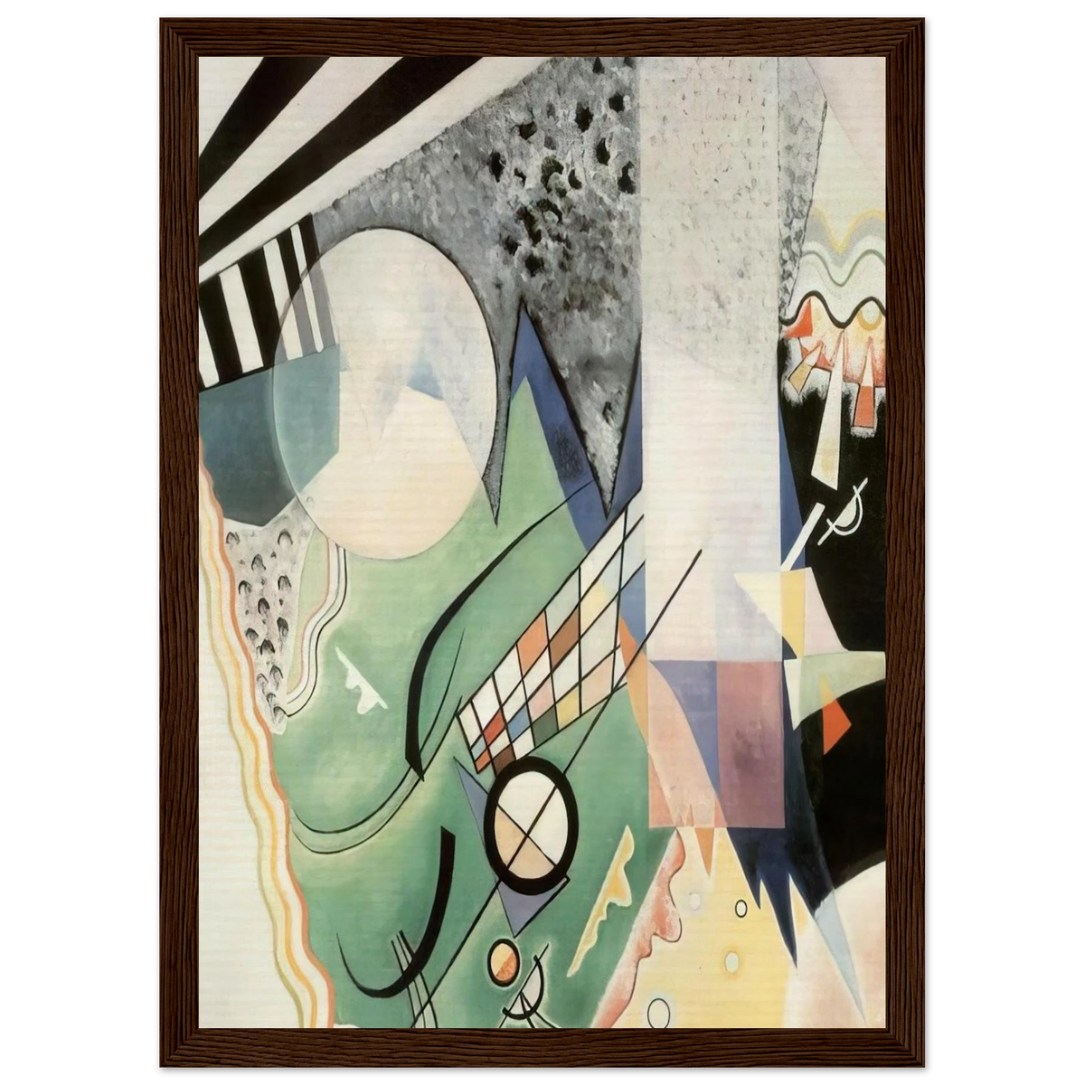 GREEN COMPOSITION 1923 Framed Poster | Wassily Kandinsky Framed Prints Wall Art | Wassily Kandinsky Shop