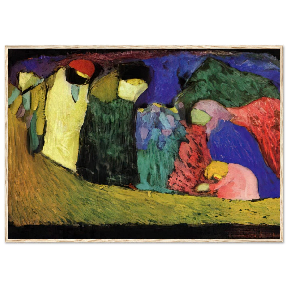 ENCOUNTER 1908 Framed Poster | Wassily Kandinsky Framed Prints Wall Art | Wassily Kandinsky Shop
