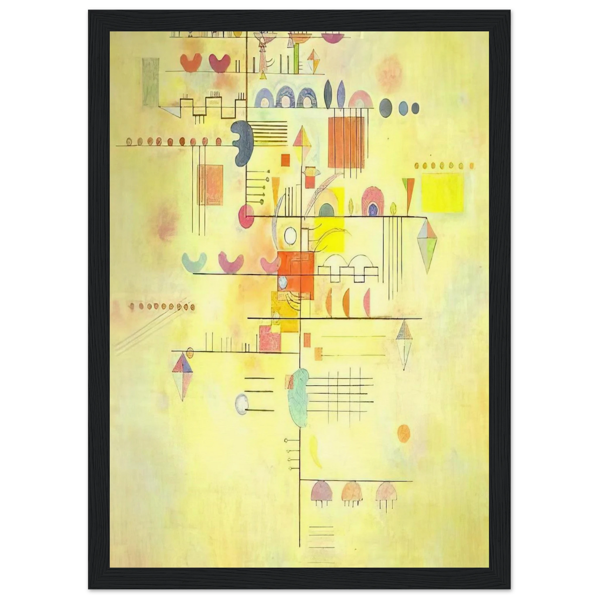 GENTLE ACCENT 1934 Framed Poster | Wassily Kandinsky Framed Prints Wall Art | Wassily Kandinsky Shop