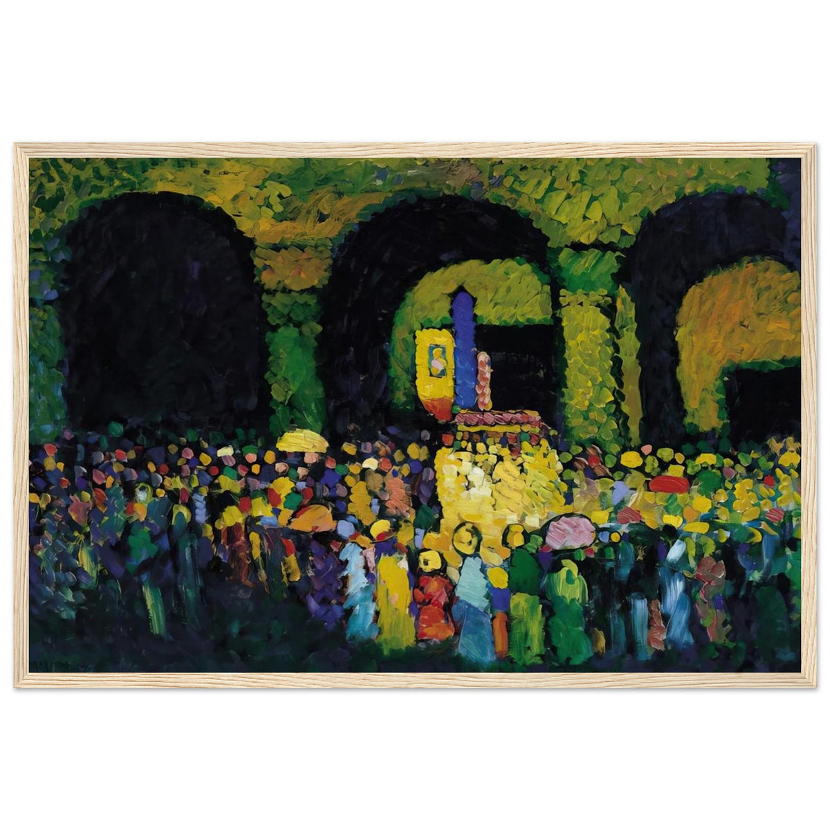 THE LUDWIGSKIRCHE IN MUNICH 1908 Framed Poster | Wassily Kandinsky Framed Prints Wall Art | Wassily Kandinsky Shop