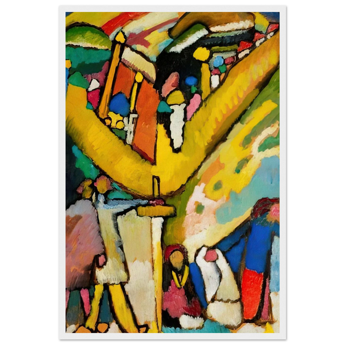 STUDY FOR IMPROVISATION 8 1909 Framed Poster | Wassily Kandinsky Framed Prints Wall Art | Wassily Kandinsky Shop
