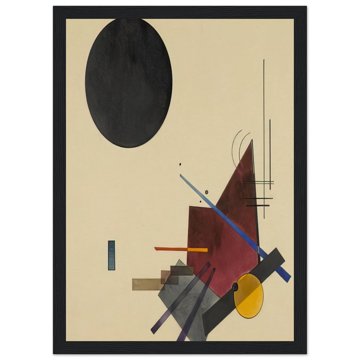 BLACK RELATIONSHIP 1924 Framed Poster | Wassily Kandinsky Framed Prints Wall Art | Wassily Kandinsky Shop