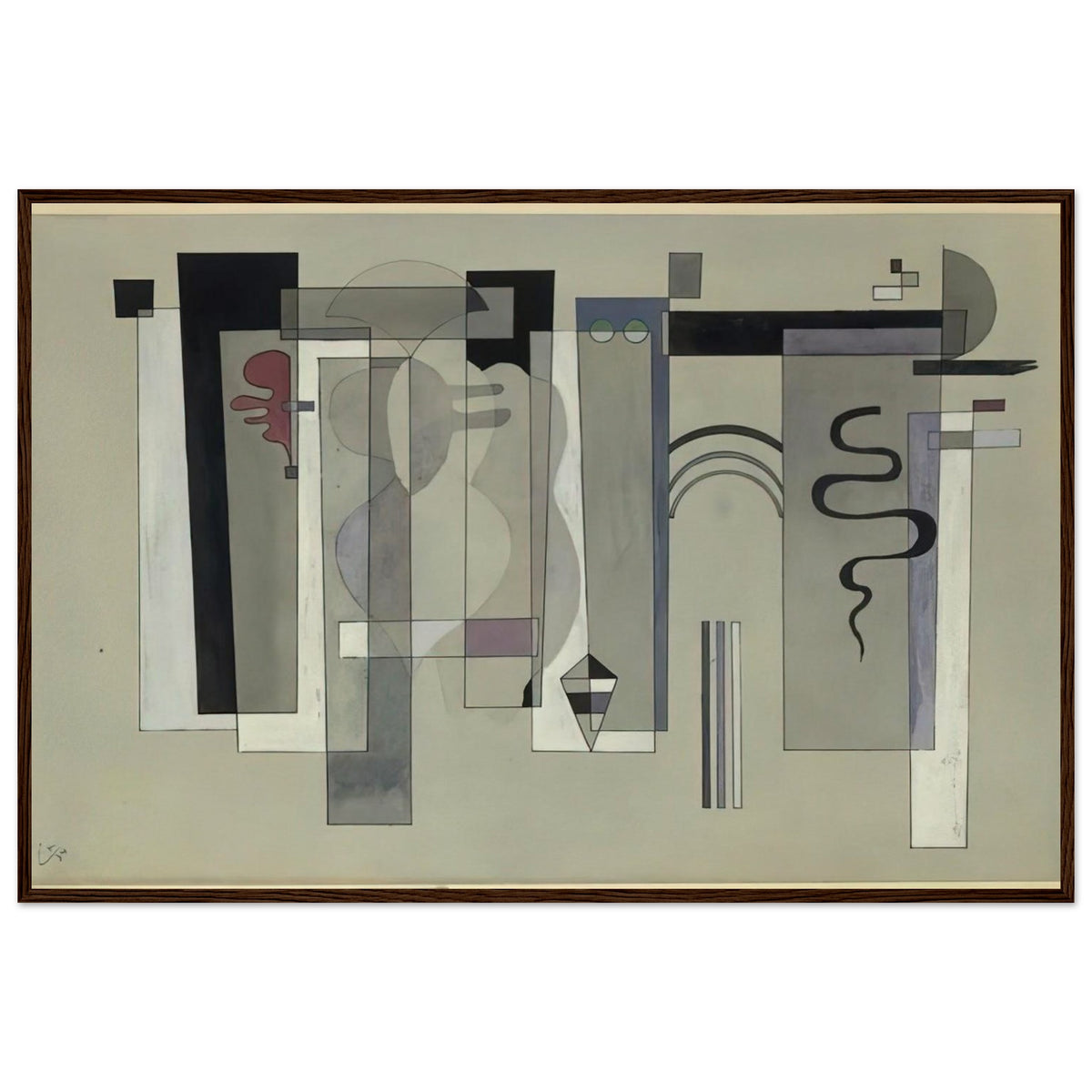 SURFACES MEETING 1934 Framed Poster | Wassily Kandinsky Framed Prints Wall Art | Wassily Kandinsky Shop