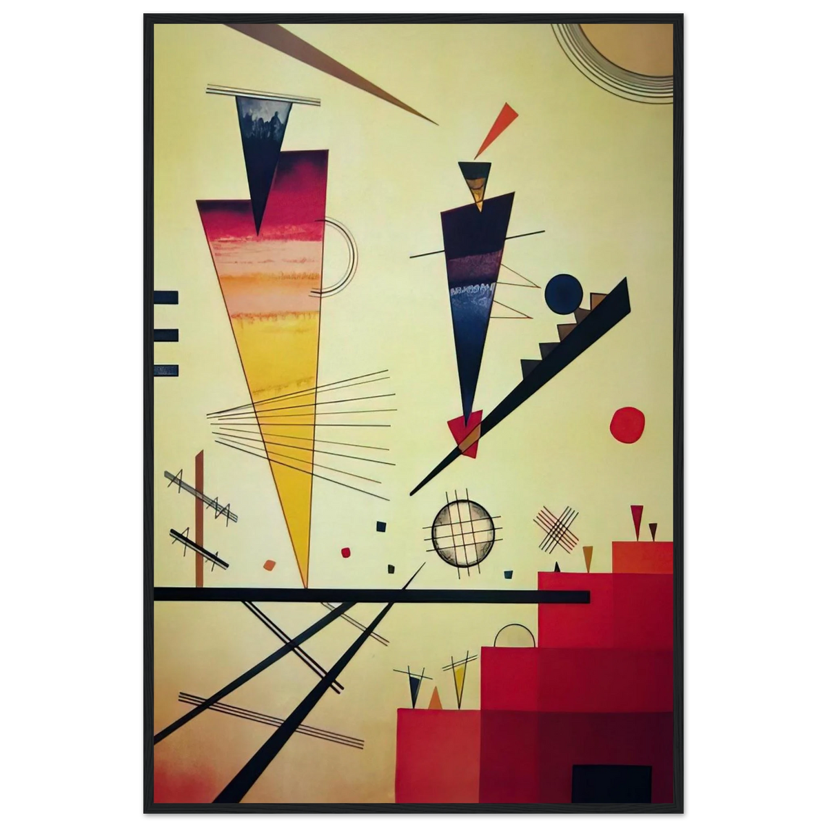 MERRY STRUCTURE 1926 Framed Poster | Wassily Kandinsky Framed Prints Wall Art | Wassily Kandinsky Shop