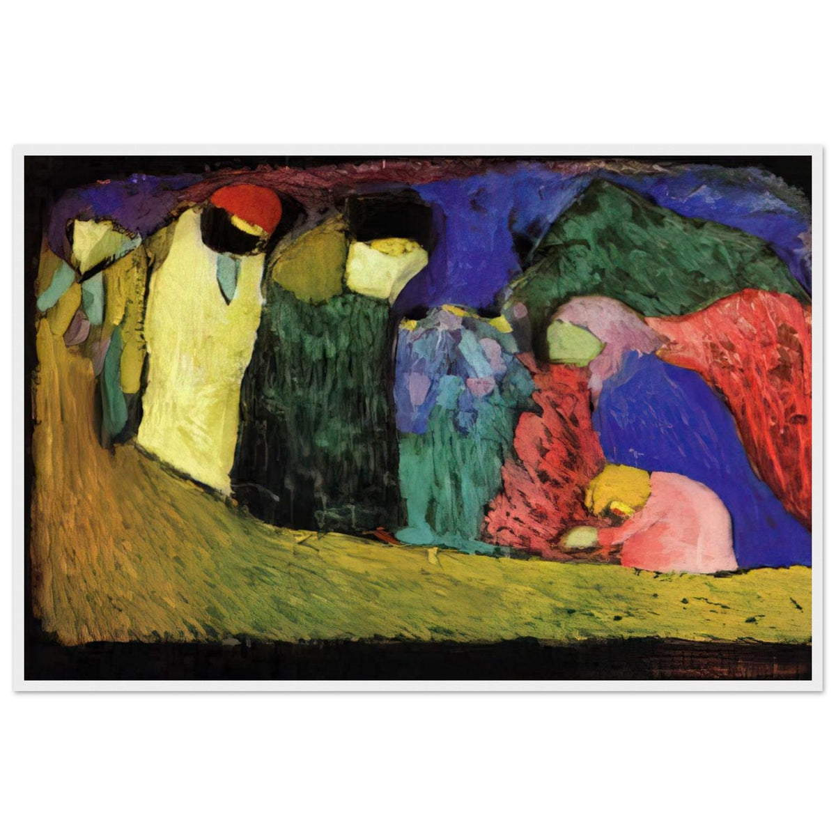 ENCOUNTER 1908 Framed Poster | Wassily Kandinsky Framed Prints Wall Art | Wassily Kandinsky Shop