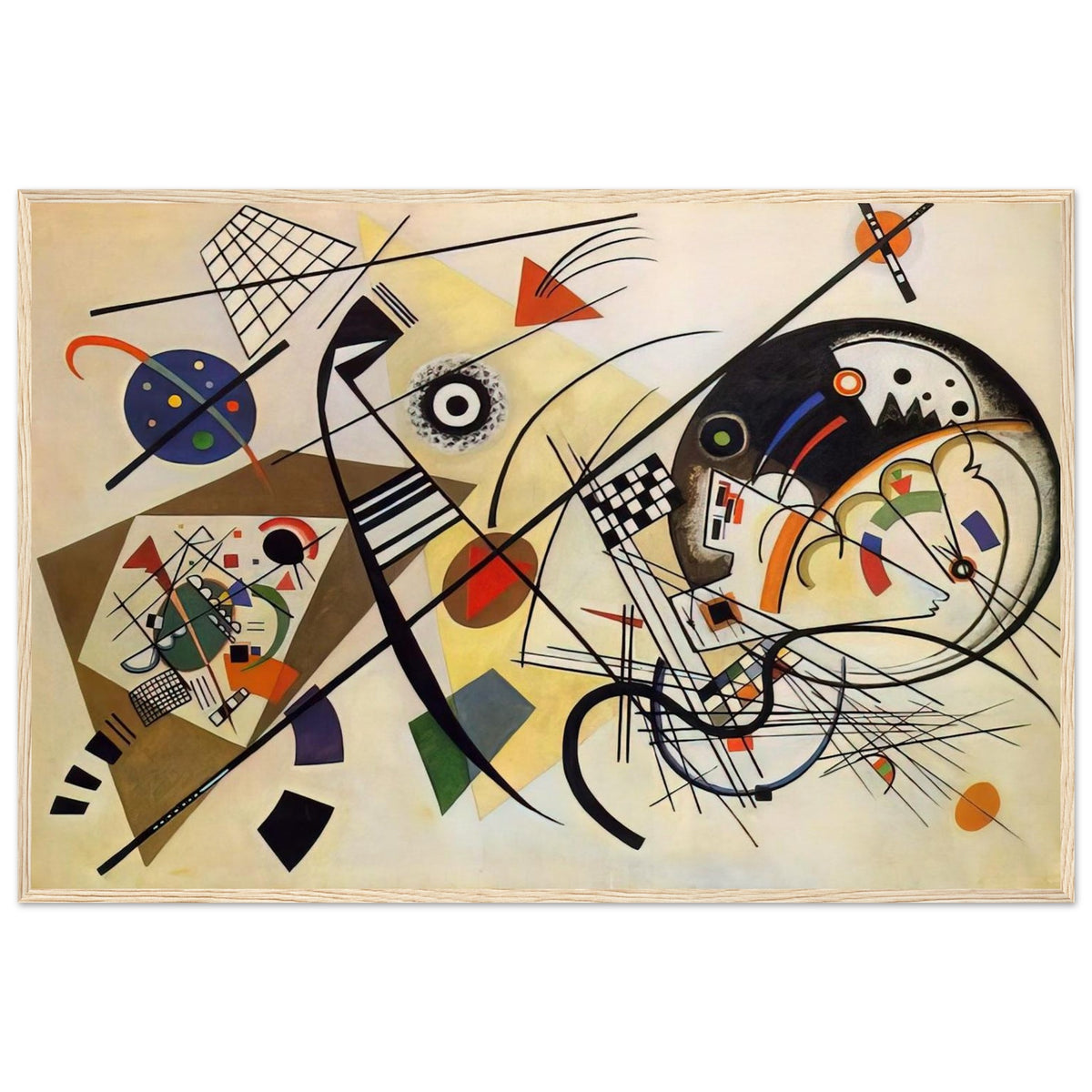 TRANSVERSE LINE 1923 Framed Poster | Wassily Kandinsky Framed Prints Wall Art | Wassily Kandinsky Shop