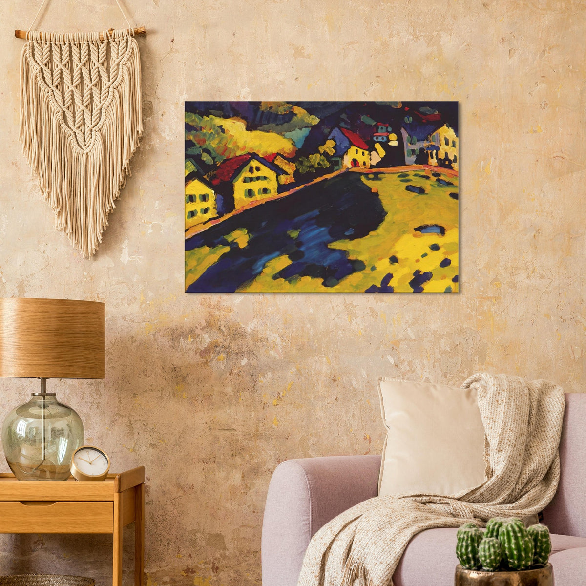HOUSES AT MURNAU 1909 Canvas | Wassily Kandinsky Canvas | Wassily Kandinsky Shop