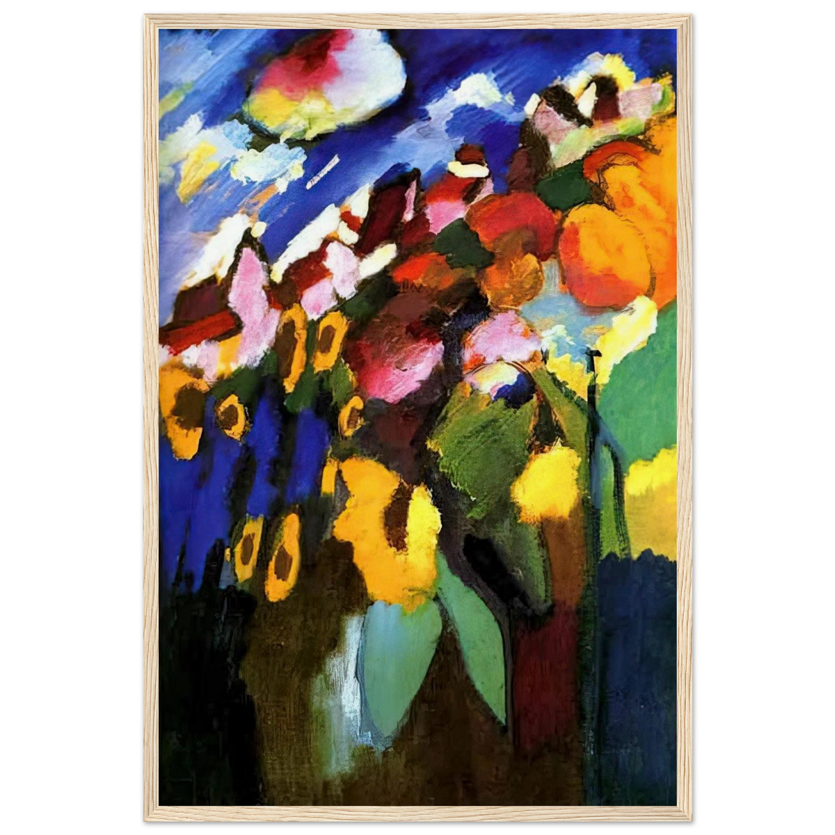 MURNAU GARDEN 1909 Framed Poster | Wassily Kandinsky Framed Prints Wall Art | Wassily Kandinsky Shop