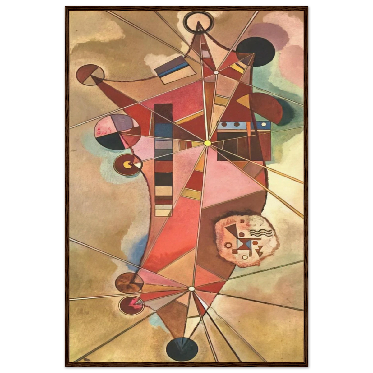 FIXED POINTS Framed Poster | Wassily Kandinsky Framed Prints Wall Art | Wassily Kandinsky Shop