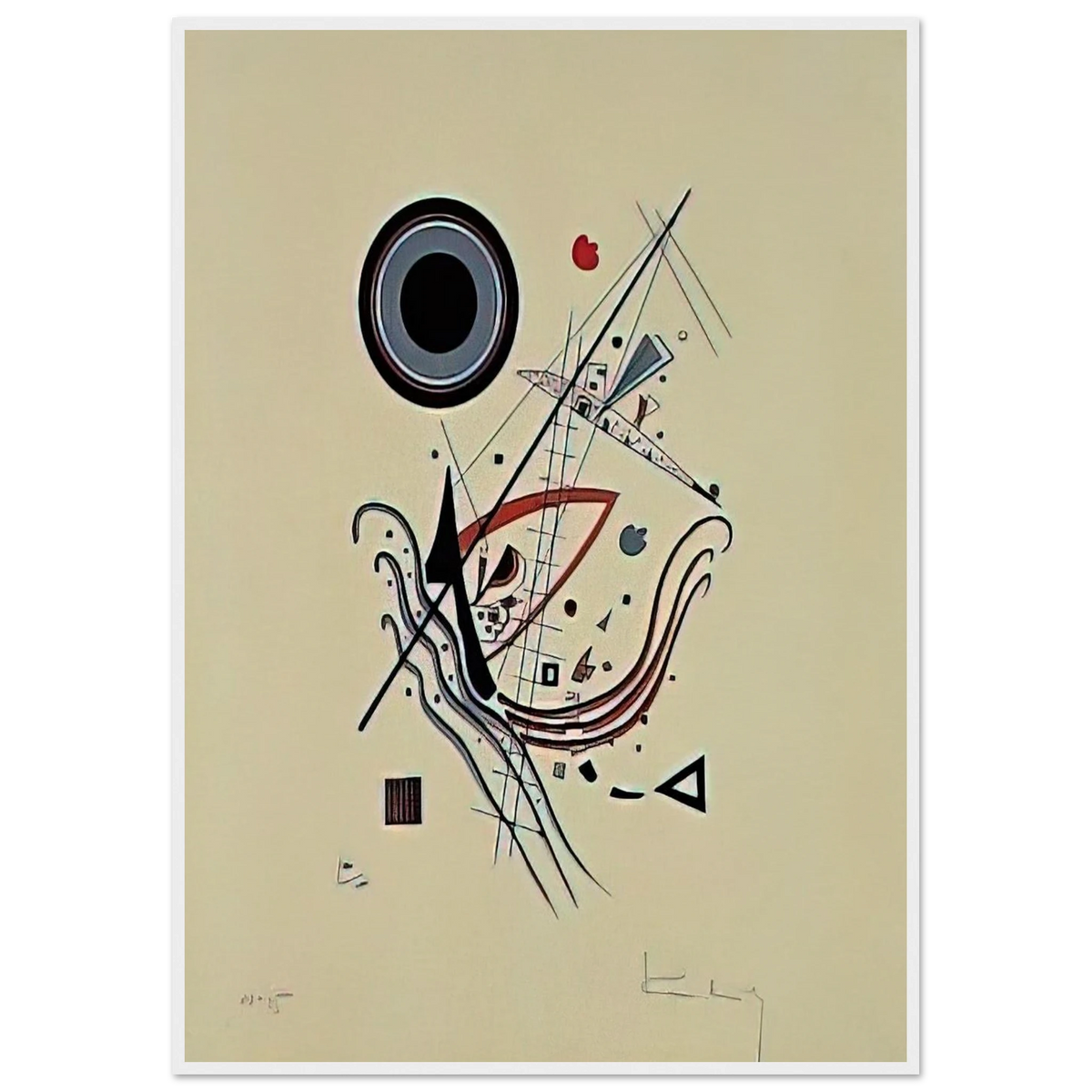 BLUE 1922 Framed Poster | Wassily Kandinsky Framed Prints Wall Art | Wassily Kandinsky Shop
