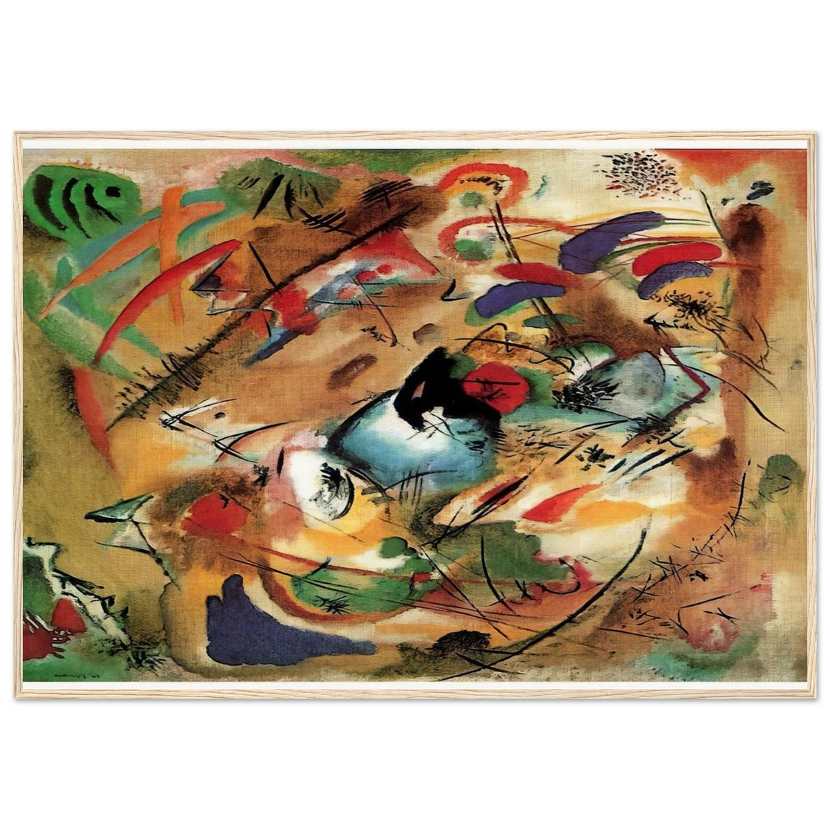 IMPROVISATION DREAMY 1913 Framed Poster | Wassily Kandinsky Framed Prints Wall Art | Wassily Kandinsky Shop
