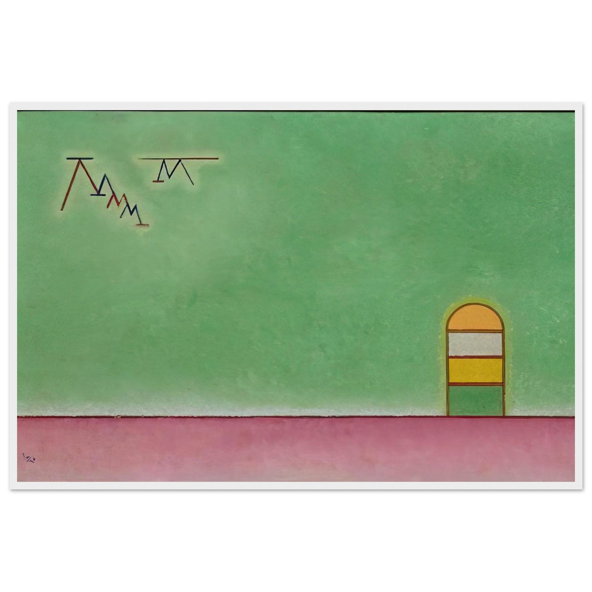 GREEN EMPTYNESS 1930 Framed Poster | Wassily Kandinsky Framed Prints Wall Art | Wassily Kandinsky Shop