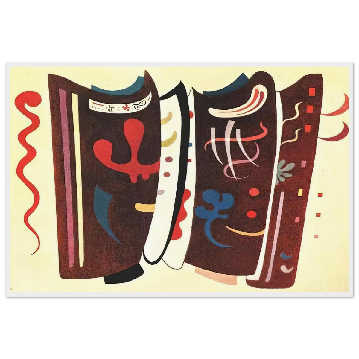 BROWN WITH SUPPLEMENT 1935 Framed Poster | Wassily Kandinsky Framed Prints Wall Art | Wassily Kandinsky Shop