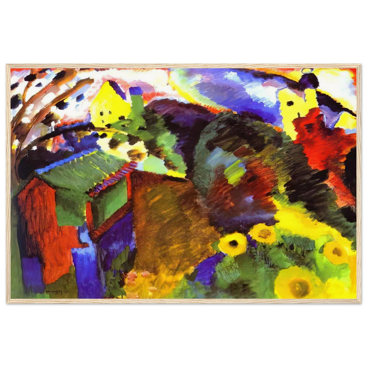 MURNAU GARDEN 1910 Framed Poster | Wassily Kandinsky Framed Prints Wall Art | Wassily Kandinsky Shop