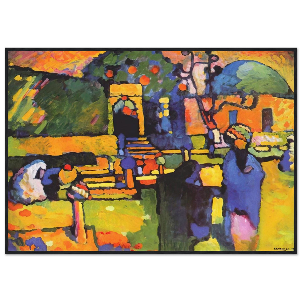 ARABS I CEMETERY 1909 Framed Poster | Wassily Kandinsky Framed Prints Wall Art | Wassily Kandinsky Shop